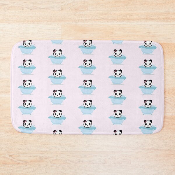 Item preview, Kawaii Panda In Bath Tub Cute Pretty Girl Bow Blushing Animal  designed and sold by Simplyy  Unique.