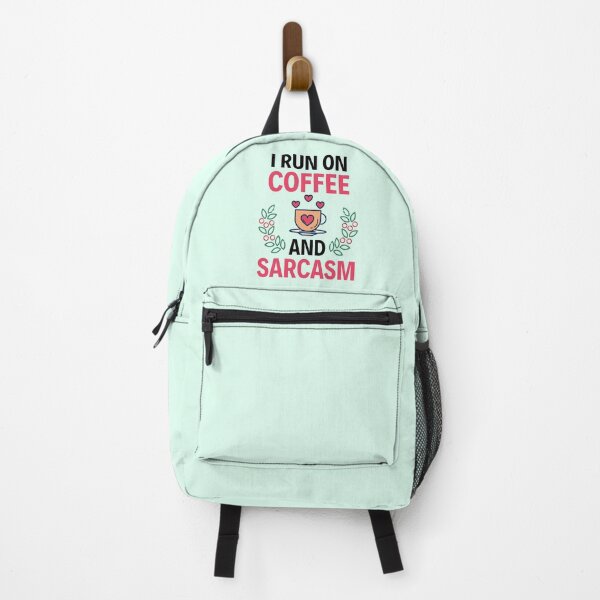 Item preview, I Run On Coffee And Sarcasm Funny Coffee And Sarcasm Sayings designed and sold by chetan786.