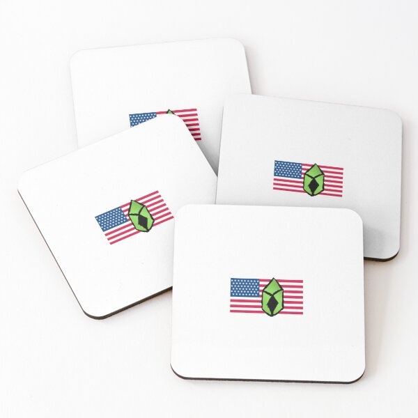 Item preview, US flag game emblem knight  designed and sold by Coffeemerc117.