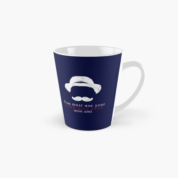 Agatha Christie Hercule Poirot Little Grey Cells , Unisex For Men Women Summer Fashion N Girl Trendy Old Fashioned Gift Sellers Trend Tall Mug