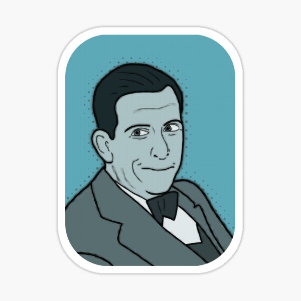 Old Hollywood Character - Edward Everett Horton Sticker