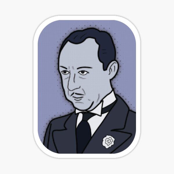 Old Hollywood Character - Franklin Pangborn Sticker