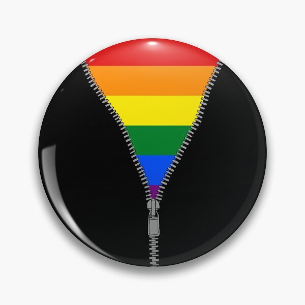 Item preview, Unzipped Pride Flag (black bg) designed and sold by callboxkat.