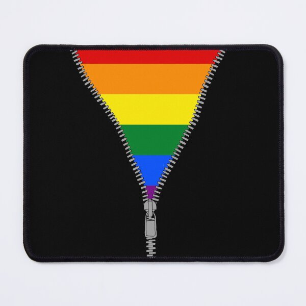 Item preview, Unzipped Pride Flag (black bg) designed and sold by callboxkat.