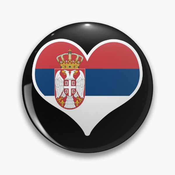Item preview, Serbia Flag Heart designed and sold by PKHalford.
