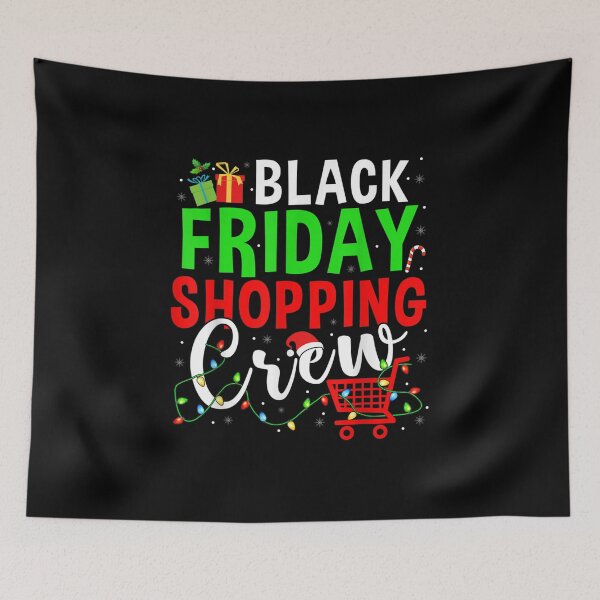 Item preview, Friday Shopping Crew Christmas Lights Black Shopping Family designed and sold by Chiemekaokechuk.