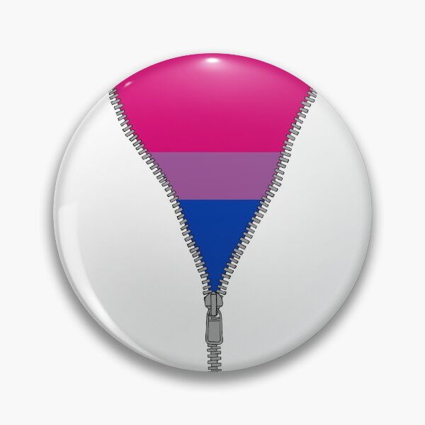 Item preview, Unzip Bi Pride (white bg) designed and sold by callboxkat.