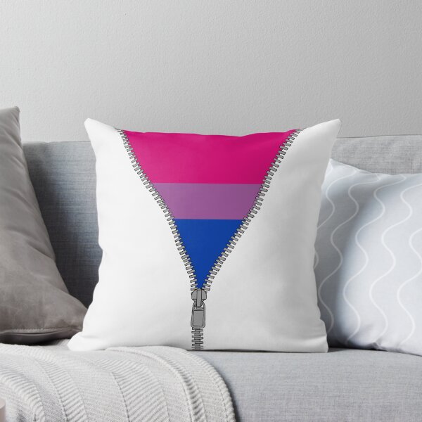 Item preview, Unzip Bi Pride (white bg) designed and sold by callboxkat.