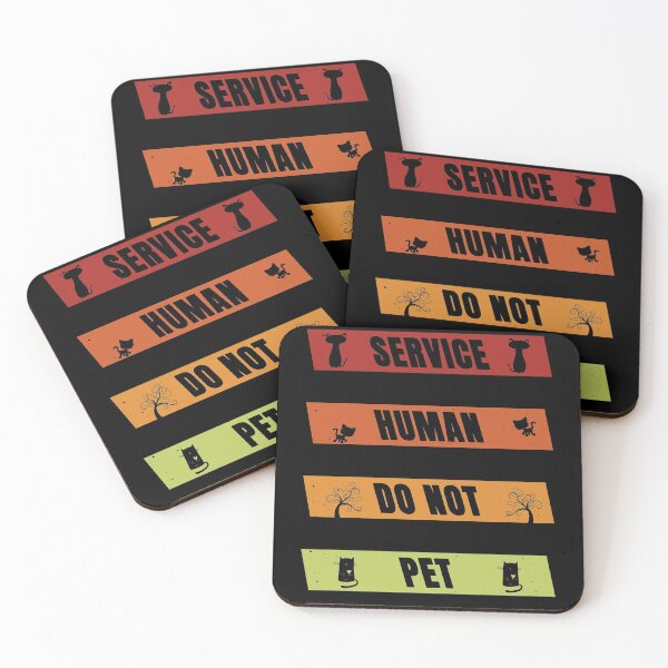 Item preview, Service Human Do Not Pet designed and sold by FridPix.