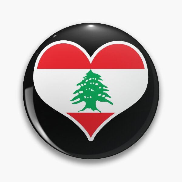 Item preview, Lebanon Flag Heart designed and sold by PKHalford.