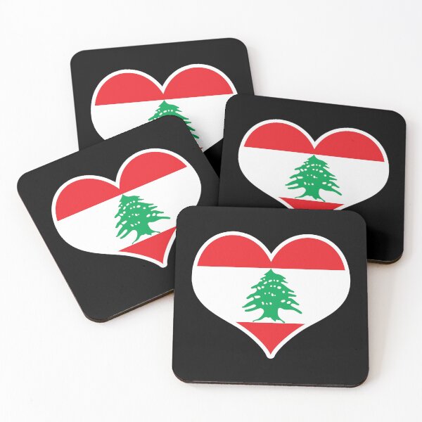 Item preview, Lebanon Flag Heart designed and sold by PKHalford.