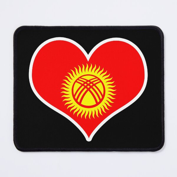 Item preview, Kyrgyzstan Flag Heart designed and sold by PKHalford.