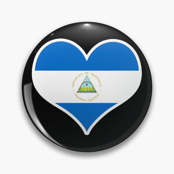 Item preview, Nicaragua Flag Heart designed and sold by PKHalford.
