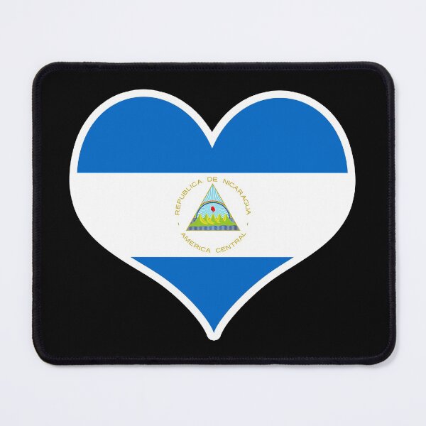 Item preview, Nicaragua Flag Heart designed and sold by PKHalford.