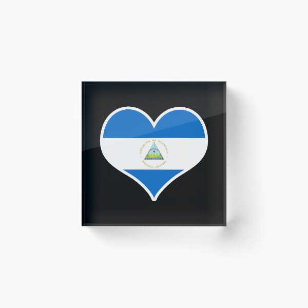 Item preview, Nicaragua Flag Heart designed and sold by PKHalford.