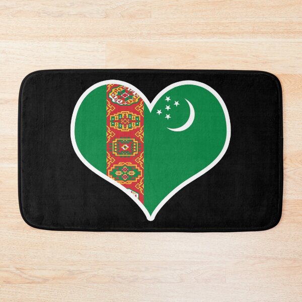 Item preview, Turkmenistan Flag Heart designed and sold by PKHalford.