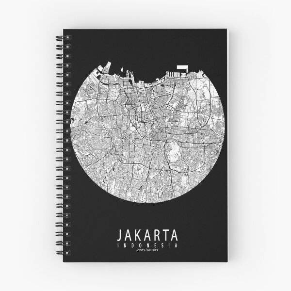 Item preview, Jakarta City Map of Indonesia - Full Moon designed and sold by deMAP.
