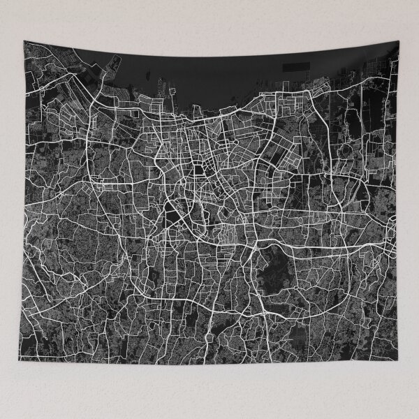 Item preview, Jakarta City Map of Indonesia - Full Moon designed and sold by deMAP.