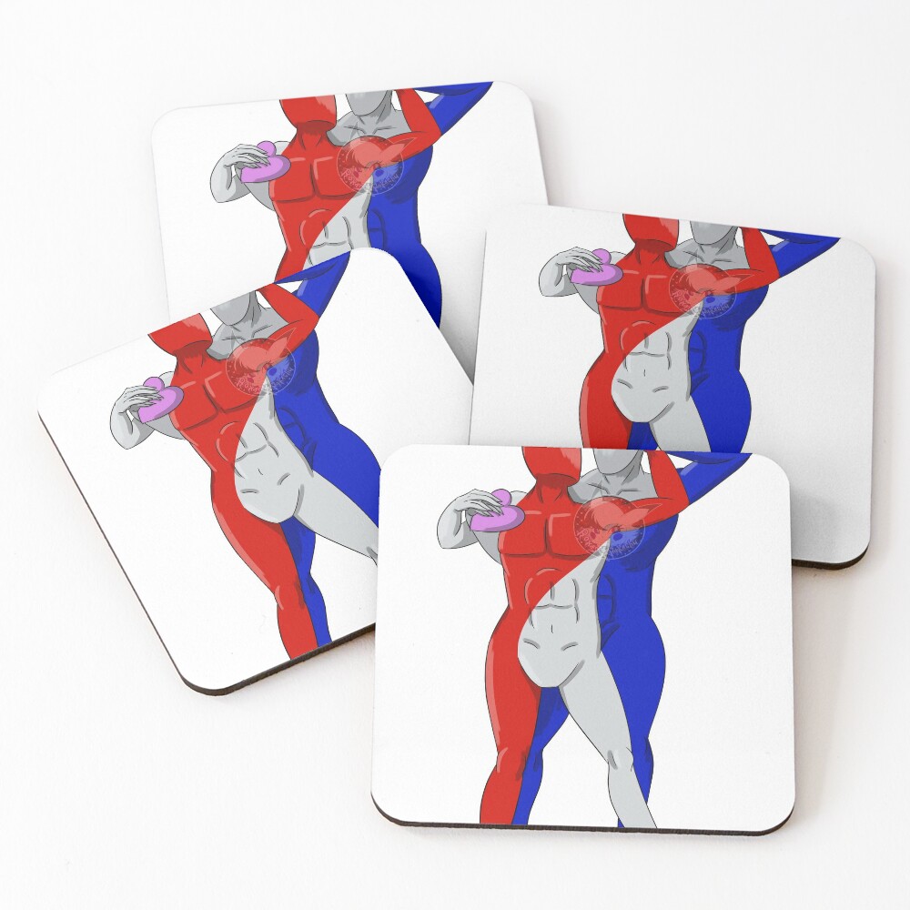 pepsi man x coca- cola man | Coasters (Set of 4)