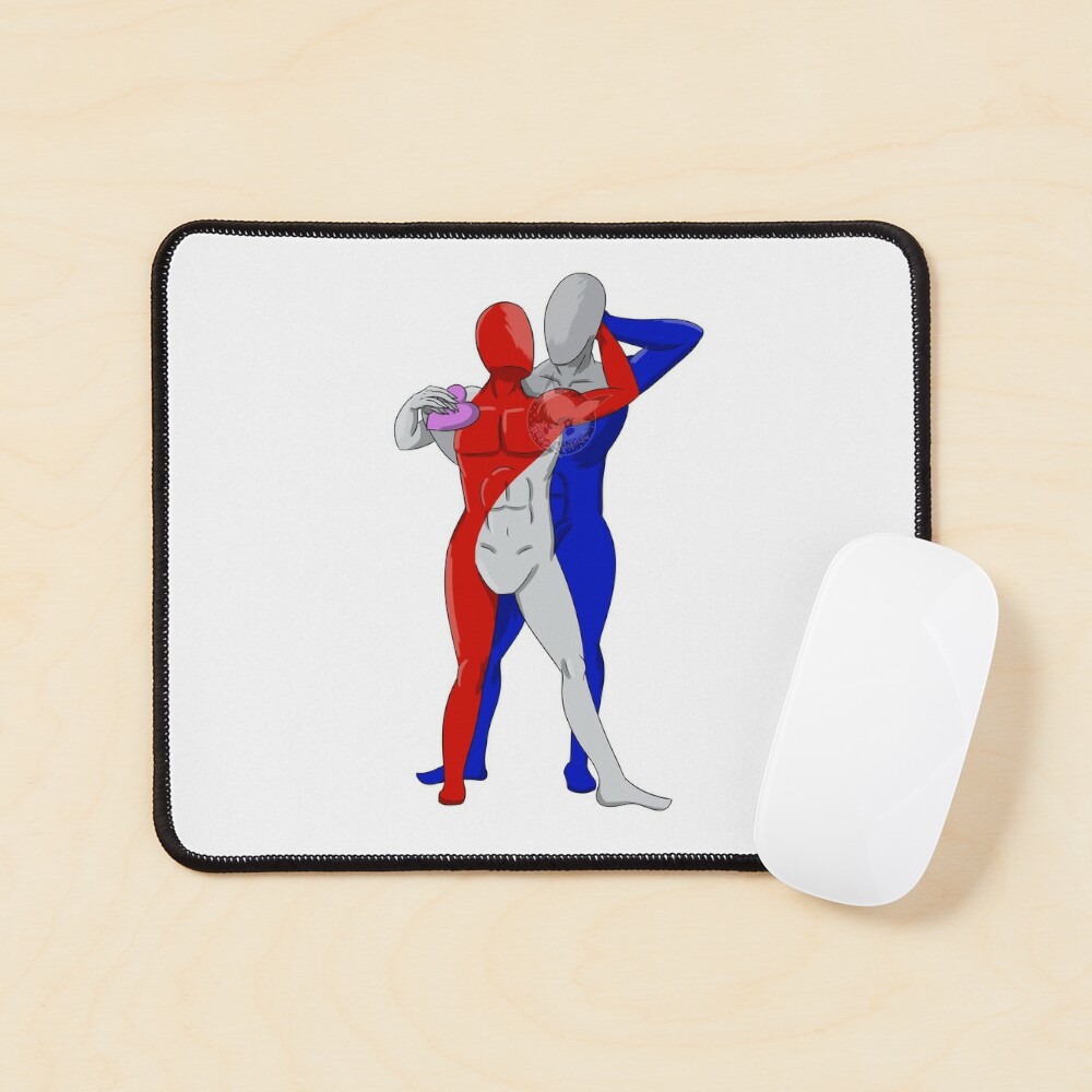 pepsi man x coca- cola man | Mouse Pad