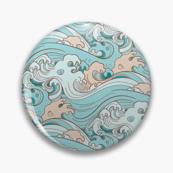 Item preview, Pattern with sea waves designed and sold by Ivan-Kovalevsky.