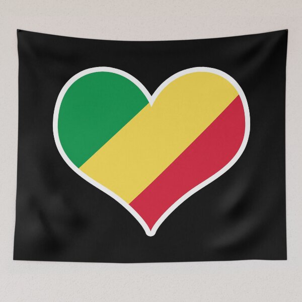 Item preview, Congo Flag Heart designed and sold by PKHalford.