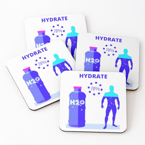 Item preview, DRINK WATER AND HYDRATE - STAY HYDRATED  designed and sold by MrCreativeArts.