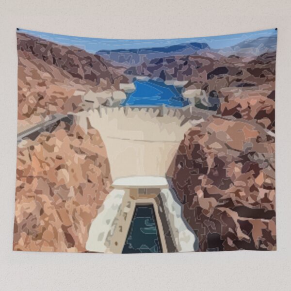 Item preview, Hoover Dam Abstract Painting designed and sold by Positive Lad.
