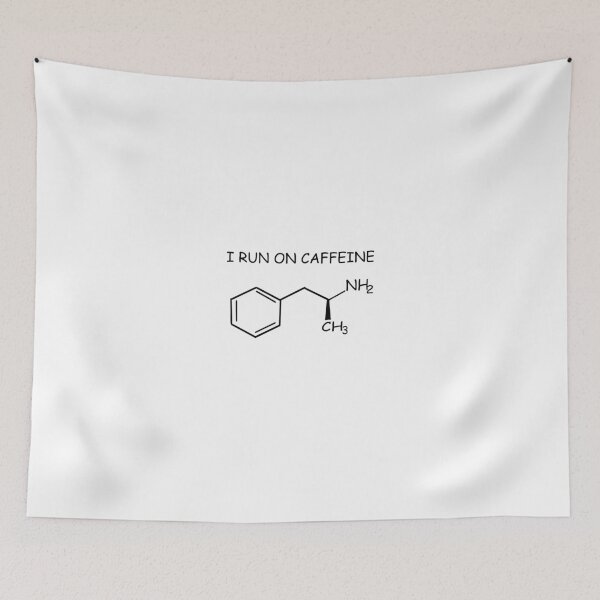 Item preview, I Run On Caffeine - Dextroamphetamine  designed and sold by comicwithout.