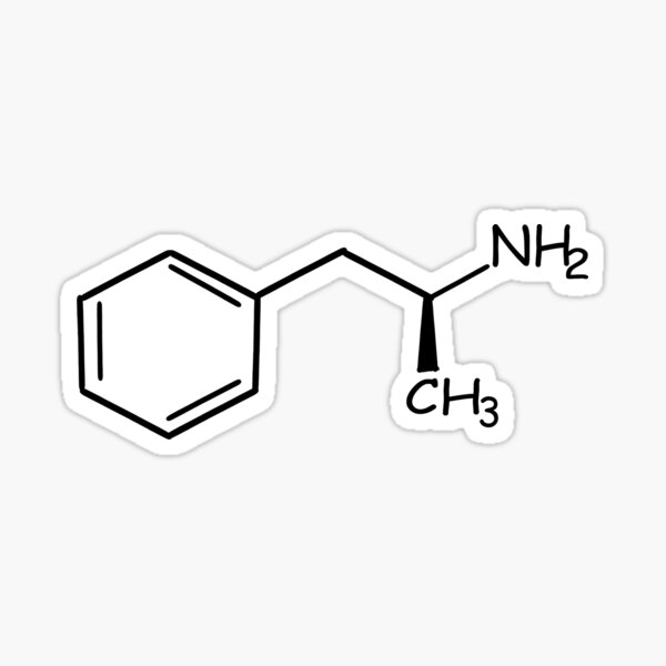 Vista previa del artículo con la obra «Comic Sans Molecule - Dextroanfetamina», diseñado y vendido por comicwithout.