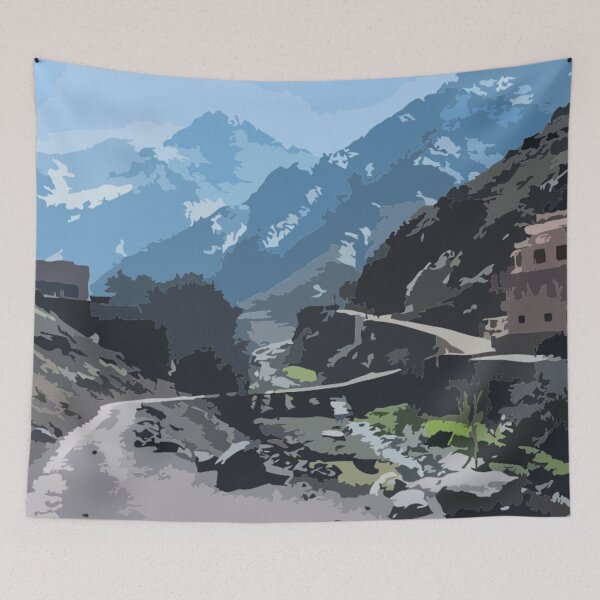 Item preview, Mount Toubkal Painting designed and sold by Positive Lad.
