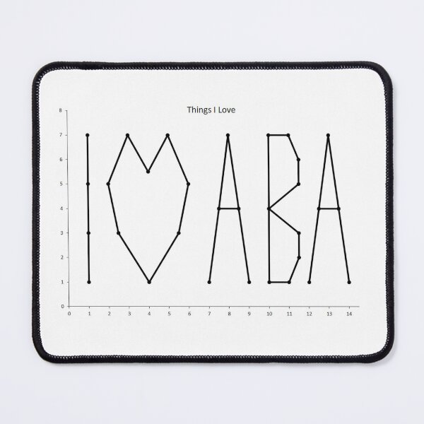 Item preview, I Love ABA Excel Graph designed and sold by bcbayay designs.