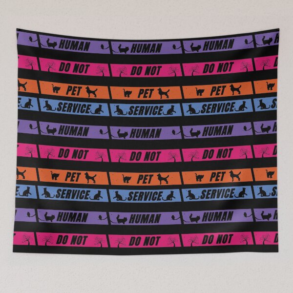 Item preview, Service Human Do Not Pet designed and sold by FridPix.