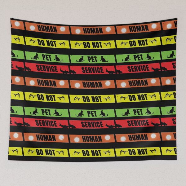 Item preview, Service Human Do Not Pet designed and sold by FridPix.