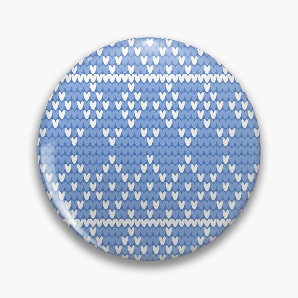 Item preview, Winter Knit Pattern in Blue - Christmas Decor designed and sold by EviCreates.