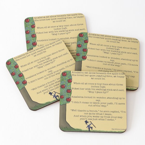 Item preview, Tiny Man Under the Apple Tree designed and sold by poetrywithdad.