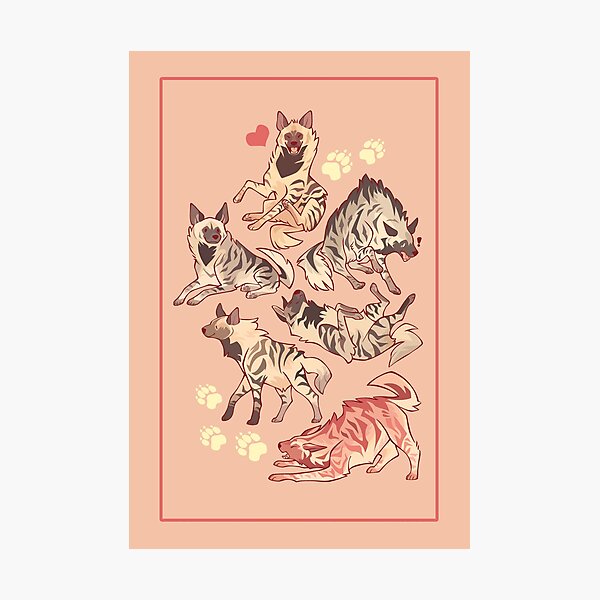 Striped hyena no text Photographic Print