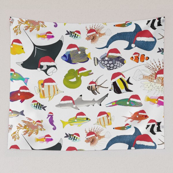 Item preview, Christmas Reef Fishes (Light) designed and sold by WestCoastWoods.