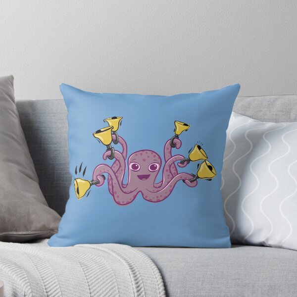 Item preview, Octopus Ringing Handbells Cartoon designed and sold by SubtleSplit.