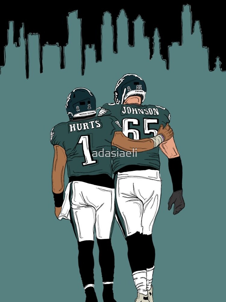 Philadelphia Eagles Skyline Jalen Hurts Brandon Graham And A.J.