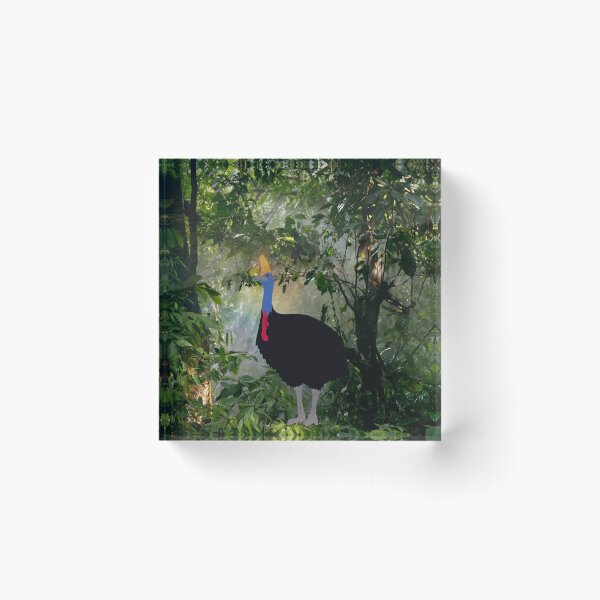 Item preview, Australian Cassowary in the Forest designed and sold by Digitaldingo.