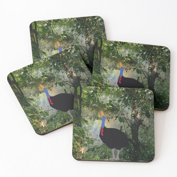 Item preview, Australian Cassowary in the Forest designed and sold by Digitaldingo.
