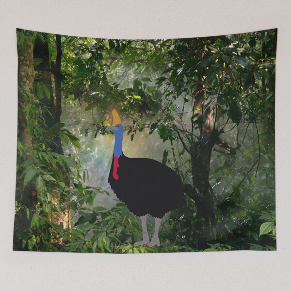 Item preview, Australian Cassowary in the Forest designed and sold by Digitaldingo.