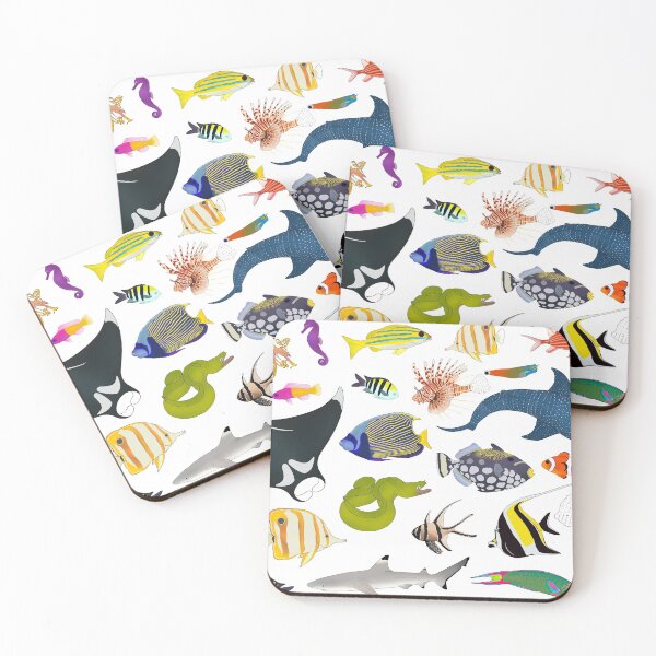 Item preview, Tropical Reef Fishes (Light) designed and sold by WestCoastWoods.