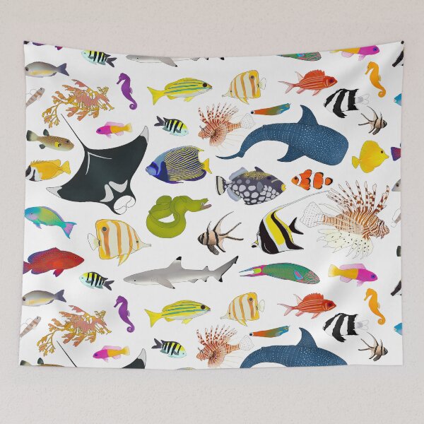 Item preview, Tropical Reef Fishes (Light) designed and sold by WestCoastWoods.