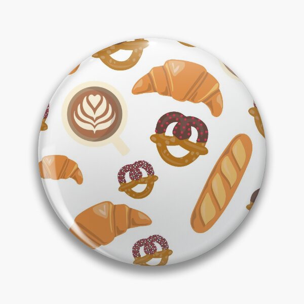 Artikelvorschau, Brezel Croissant Baguette Latte Bäckerei entworfen und verkauft von sapphirekit.