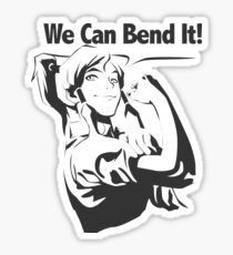 We Can Bend It Sticker