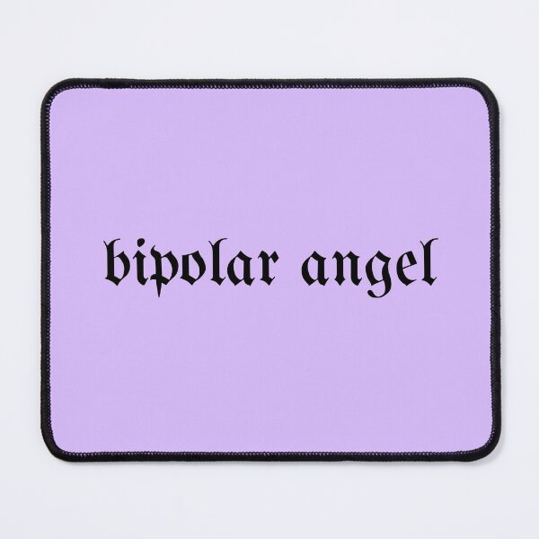 Item preview, bipolar angel black quote designed and sold by Ninjakandy.