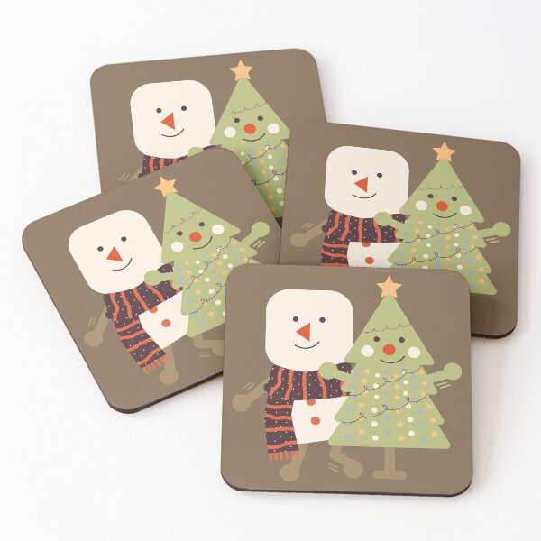 Item preview, Marshmallow Snowman & Friendly Christmas Tree designed and sold by aaalou.