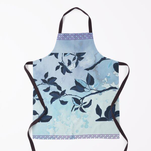 Item preview, leaf blue pattern designed and sold by HAIFAHARIS.